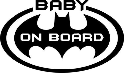 Baby Batman on Board matrica