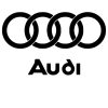 Audi logó matrica retró felirattal