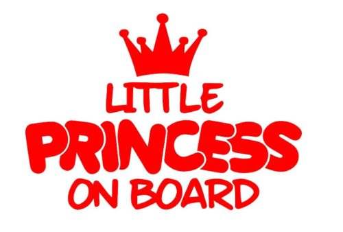 Little princess Baby on board matrica
