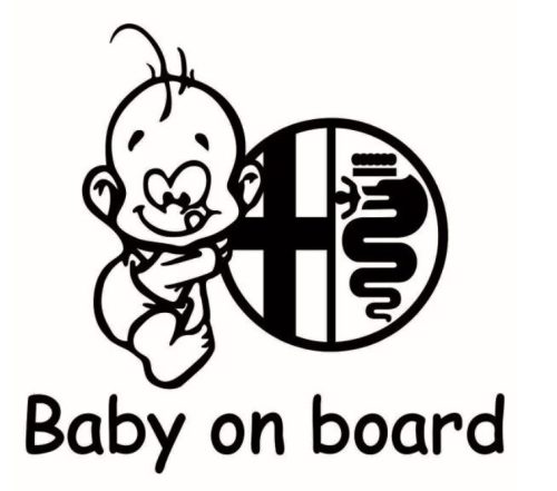 Alfa Romeo Baby on board matrica