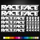 RACE FACE Bicikli matrica készlet
