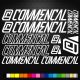 Commencal BMX matrica szett