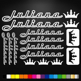 Juliana BMX matrica készlet