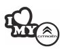 I love my Citroen dekoráció