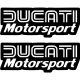 Ducati motorsport matrica készlet