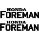 Honda Foreman matrica készlet