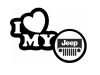 I love my Jeep dekorációs matrica