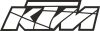 KTM "1" bicikli matrica