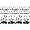 KTM Racing logók matrica szett