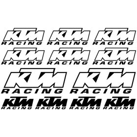 KTM Racing logók matrica szett