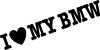 I Love BMW matrica