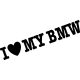 I Love BMW matrica