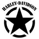 Harley Katonai csillag matrica