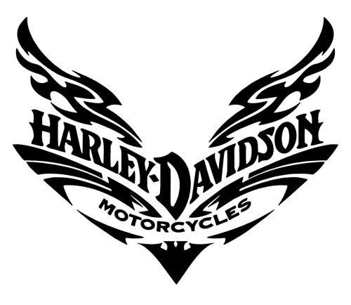 Harley szárnyak matrica