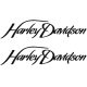 Harley dupla felirat matrica