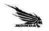 Honda halálfej szárny matrica