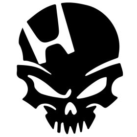 Honda halálfej matrica