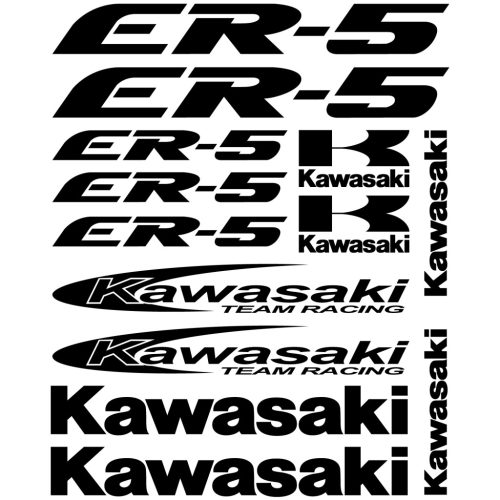 Kawasaki ER-5 matrica szett