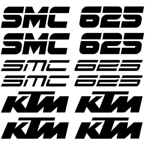 KTM SMC 625 matrica szett