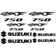 Suzuki GSXF 750 matrica szett