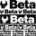 Beta szponzor matrica szett