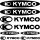 Kymco szponzor matrica szett