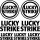 Lucky Strike szponzor matrica szett