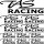 Tas Racing szponzor matrica szett