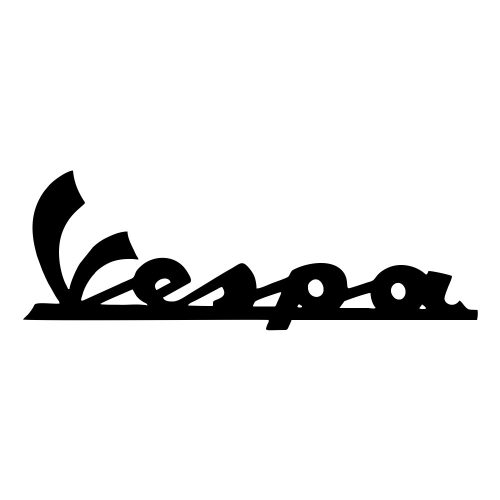 Aláhúzott Vespa matrica