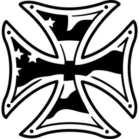 Vaskereszt matrica "1"