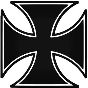 Vaskereszt matrica "2"