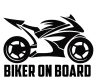 Biker on Board "1" matrica
