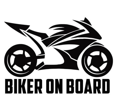 Biker on Board "1" matrica
