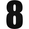 8-as szám matrica