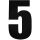 5-ös szám matrica