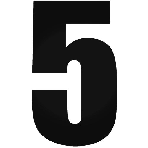 5-ös szám matrica