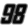 98-as szám matrica