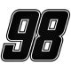 98-as szám matrica