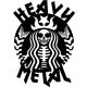 Heavy Metal Starbucks matrica