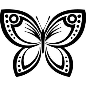Díszes pillangó matrica