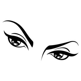 Csábos szemek tuningmatrica