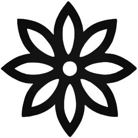 Kinyílt virág matrica