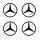 Mercedes felni matrica (4 db)